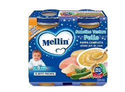 Mellin Pappa Completa Omogeneizzato di Pollo e Verdure 2 x 200 g Mellin Pappa Completa Omogeneizzato di Pollo e Verdure 2 x 200 g