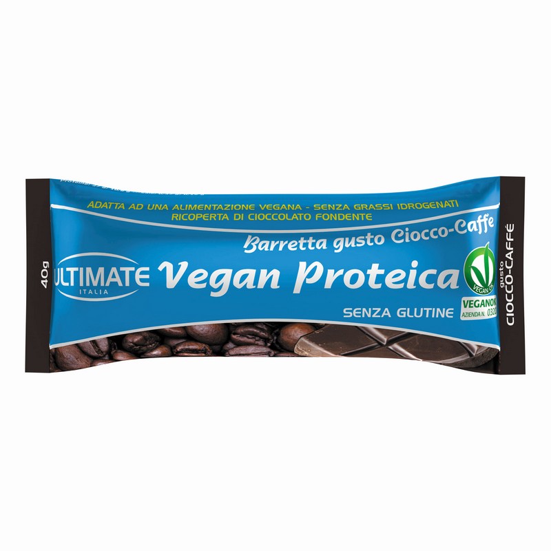 Ultimate Italia - Barretta Proteica Vegana Gusto Ciocco-Caffè Da 40 g