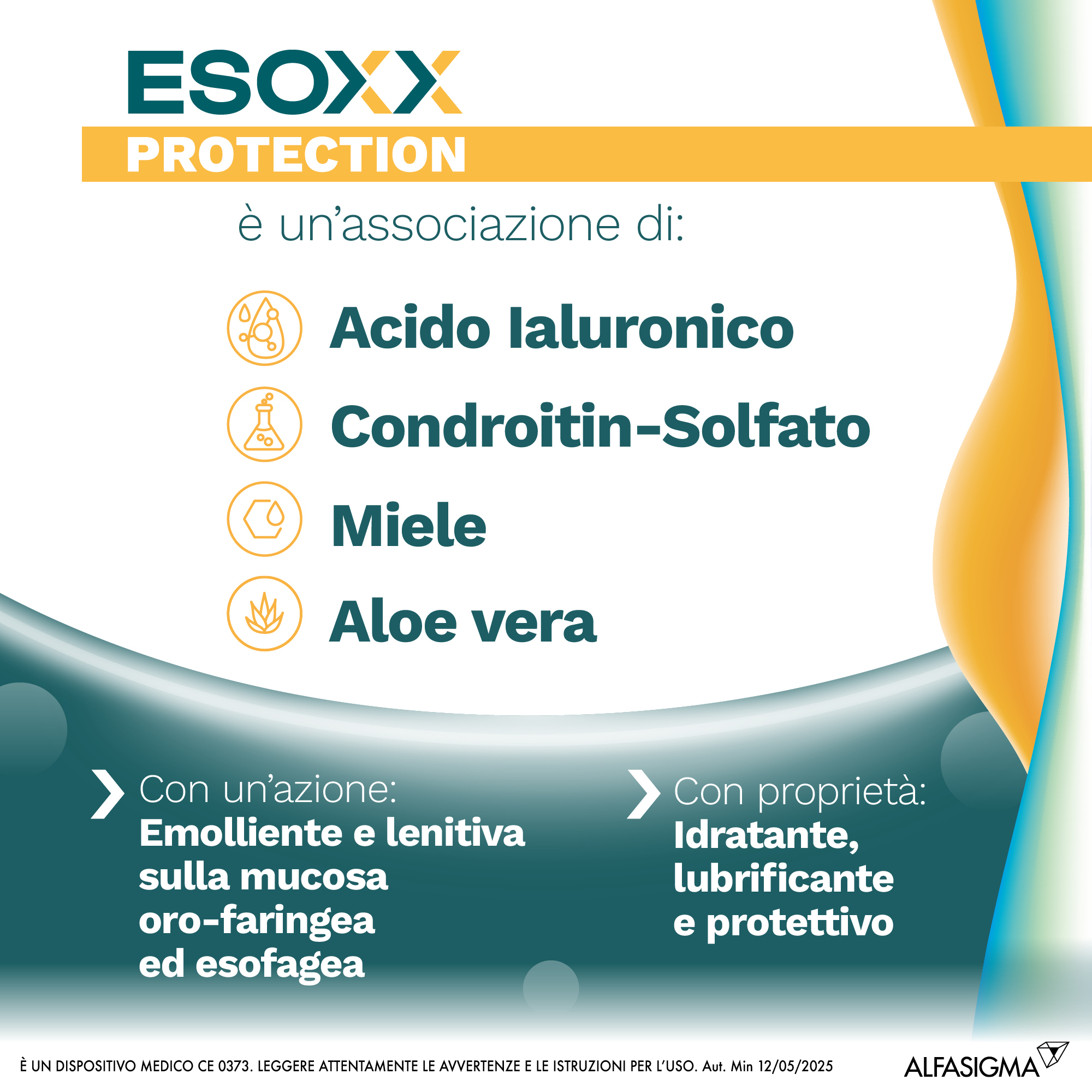 Esoxx Protection -  Dispositivo medico per sintomi da reflusso gastroesofageo, utile in caso di bruciore di stomaco -  20 bustine da 10ml