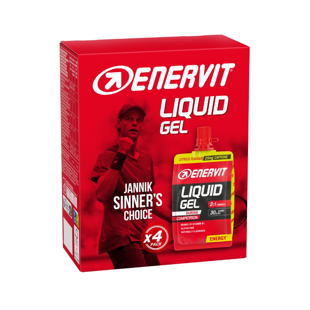 Enervit Liquid Gel Competition Agrumi con Caffeina - 4 gel