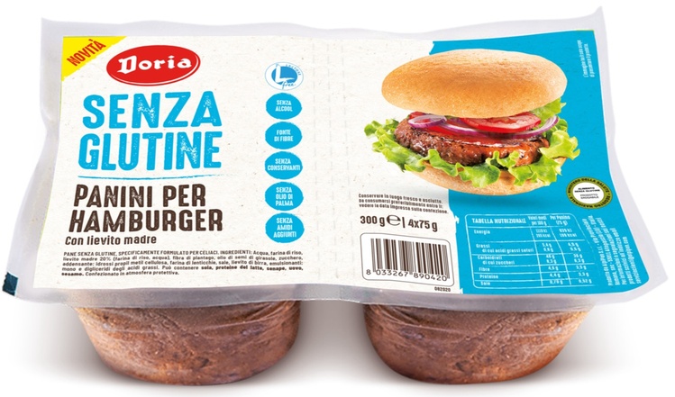DORIA PANINI HAMBURGER 4X50G