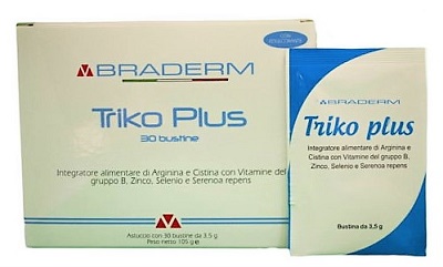 Braderm Trikoplus Integratore Anticaduta 30 Bustine 3,5 g