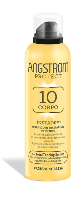 Angstrom Spray Solare Trasparente Corpo SPF 10 Protettivo 150 ml