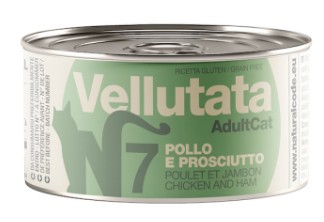 NATURAL CODE GATTO VELLUTATA N7 POLLO PROSCIUTTO 85G (lattina)