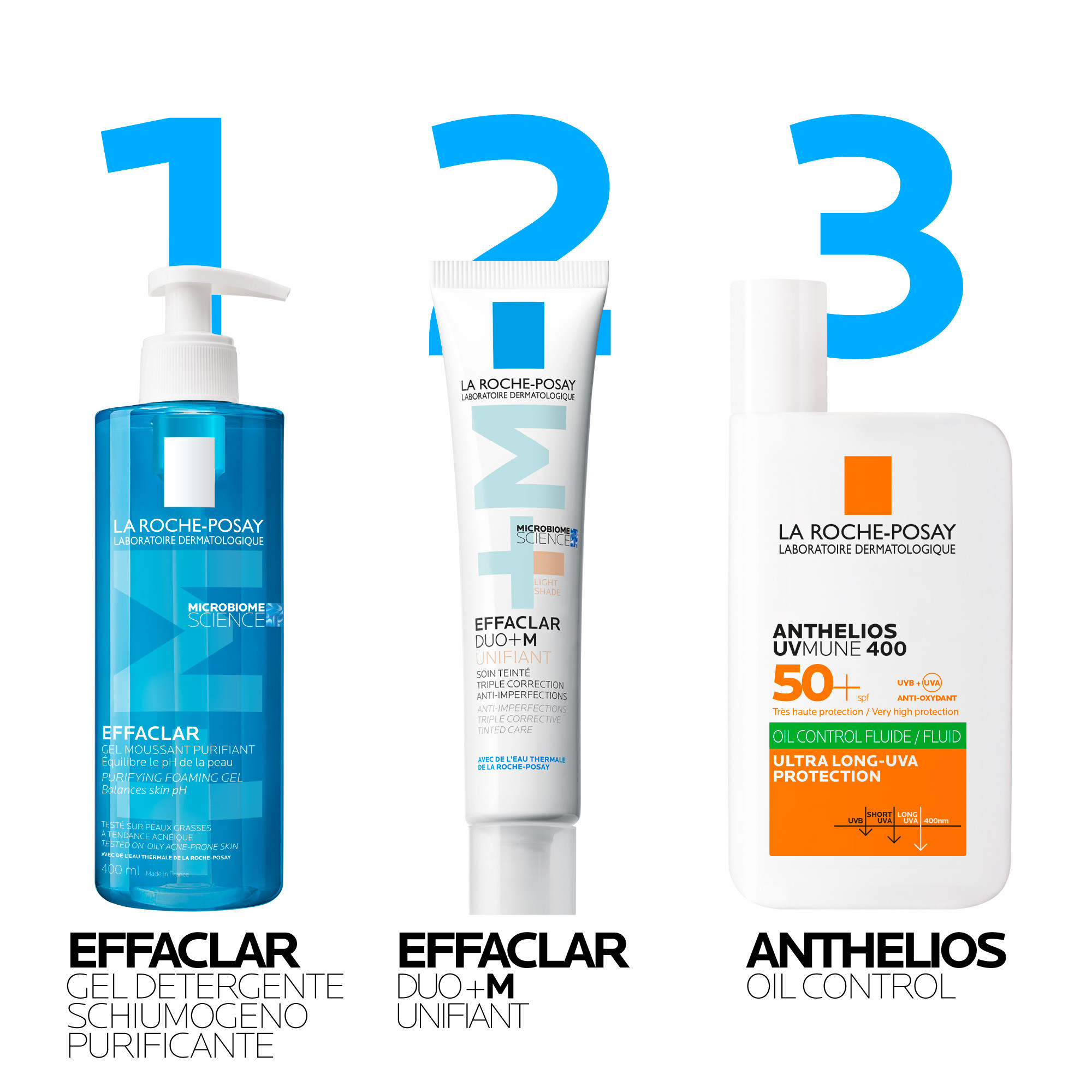 La Roche-Posay Effaclar Duo+M Unifiant - Trattamento Colorato Anti-Imperfezioni 40 ml Light