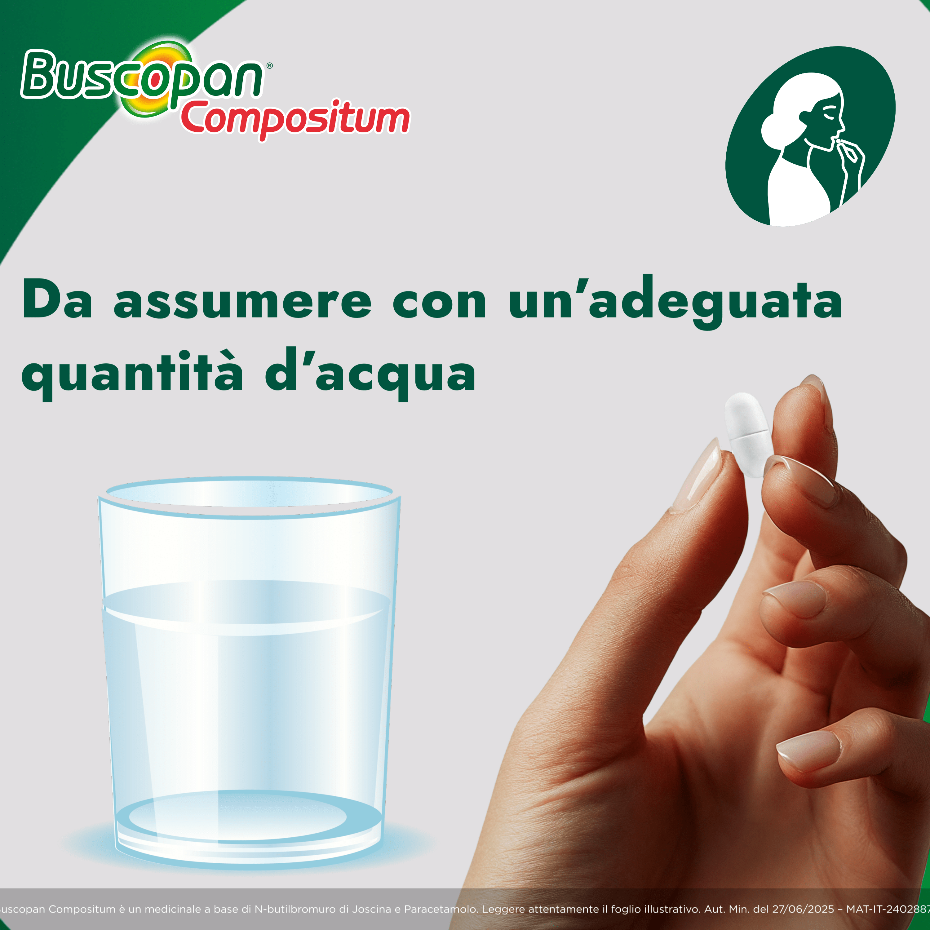 Buscopan Compositum 10 mg + 500 mg - 20 Compresse Rivestite Contro Dolori Forti E Crampi Addominali