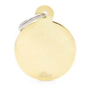 MY FAMILY MEDAGLIETTA CERCHIO (S) OTTONE ORO (REF. MFB12)