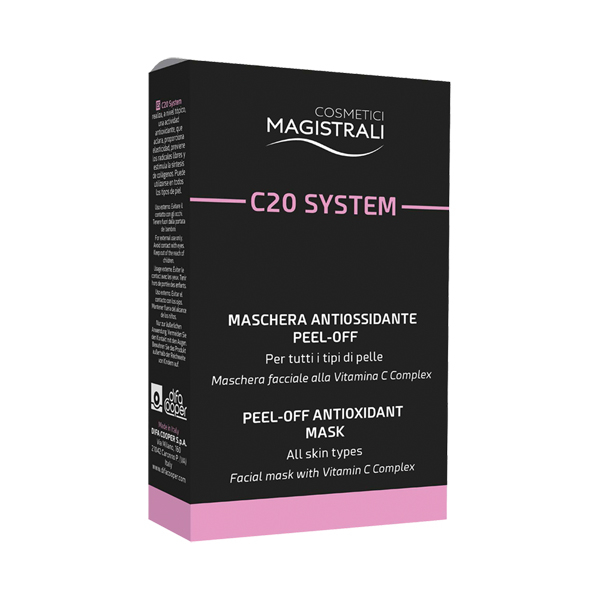 Cosmetici Magistrali C20 System 5 Maschere viso Antiossisanti PEEL-OFF Cosmetici Magistrali C20 System 5 Maschere viso Antiossisanti PEEL-OFF