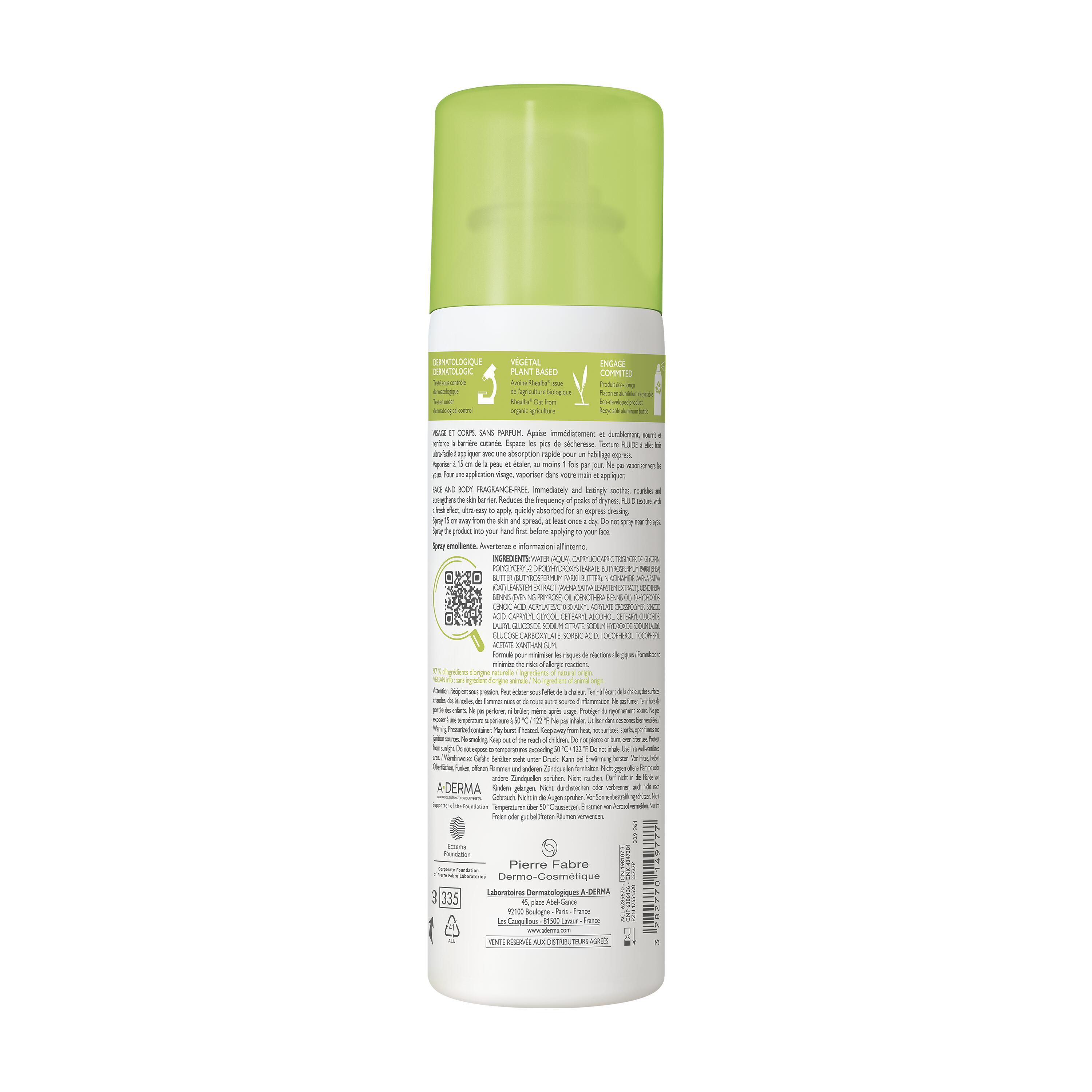A-Derma Exomega Control - Spray Emolliente 200 ml