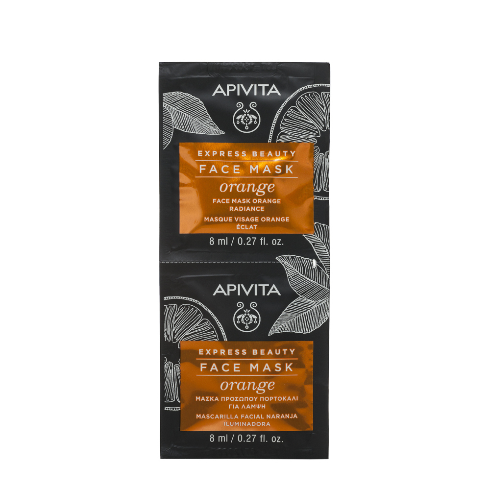 APIVITA Express Beauty Maschera Viso all'Arancia Illuminante 2X8ML