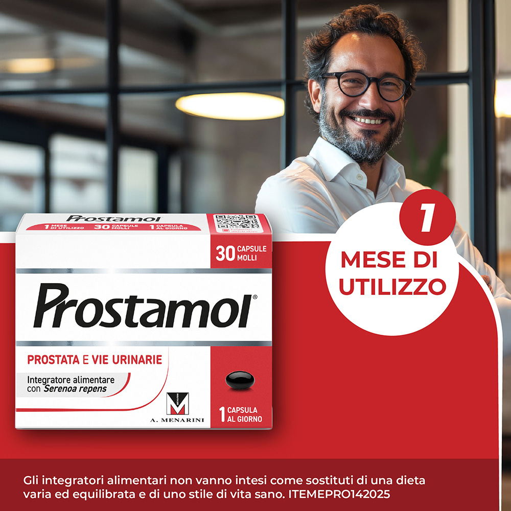 Prostamol - Integratore per la prostata e le vie urinarie - 30 Capsule