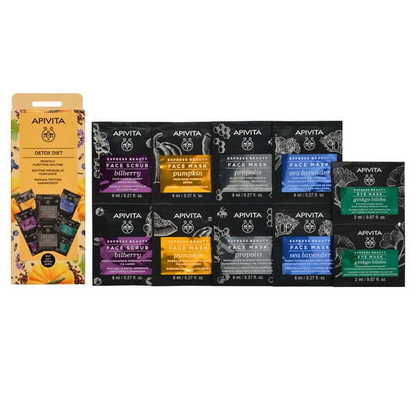 Apivita Express Beauty Set Maschere 4 + 1 in regalo - DIETA DETOX   Apivita Express Beauty Set Maschere 4 + 1 in regalo - DIETA DETOX