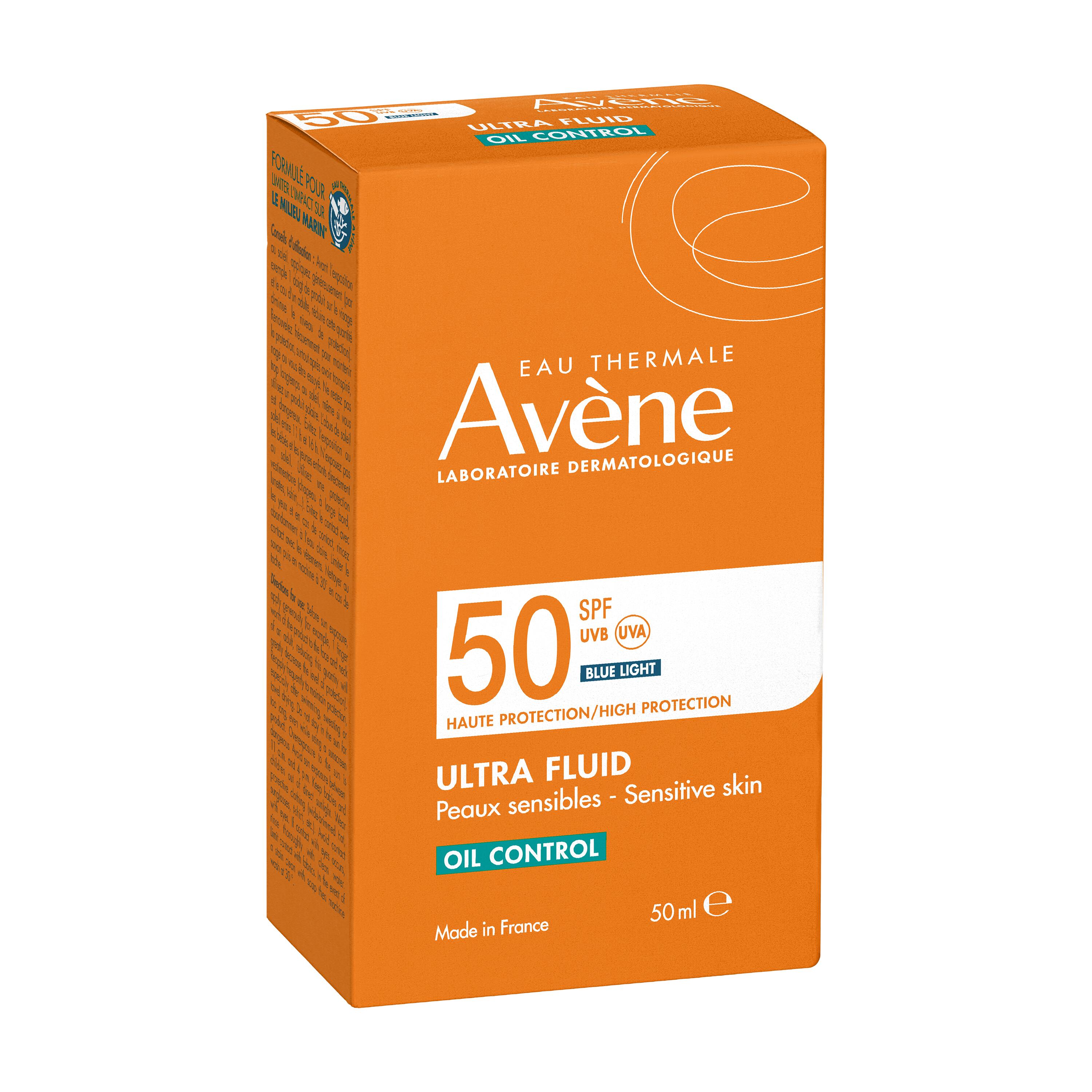 Avène Ultra Fluid Oil Control SPF50 - Protezione Solare Alta Viso 50 ml 
