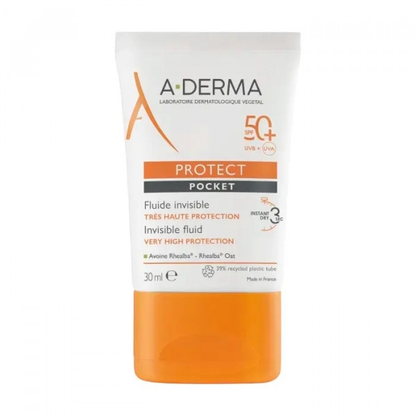 A-DERMA Protect Pocket Fluido Solare Invisibile SPF 50+ 30mL 
