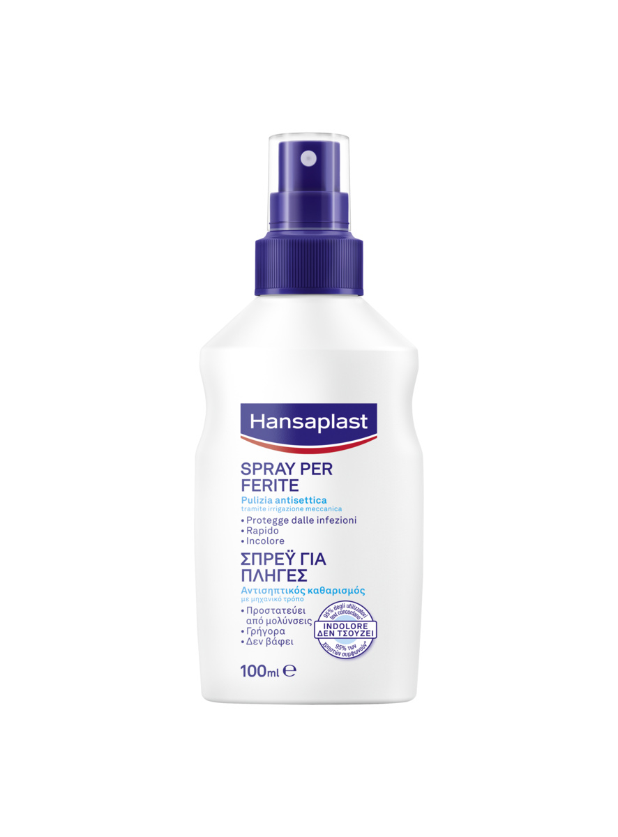 Hansaplast Spray Ferite 10 x 100 ml, Spray delicato per una pulizia antisettica della ferita Hansaplast Spray Ferite 10 x 100 ml, Spray delicato per una pulizia antisettica della ferita