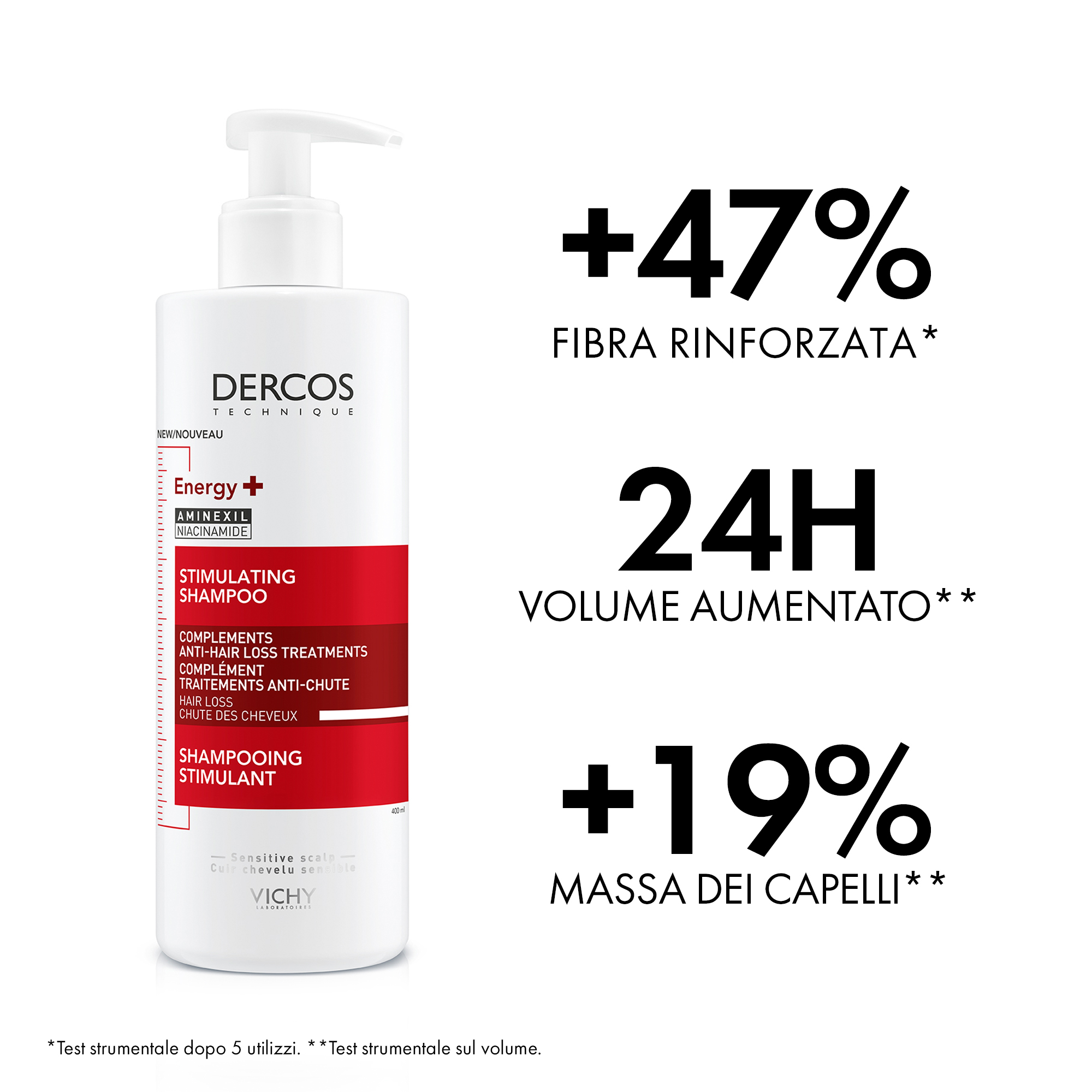 Vichy Dercos Energizzante Shampoo Anticaduta 400 mL Vichy Dercos Energizzante Shampoo Anticaduta 400 mL