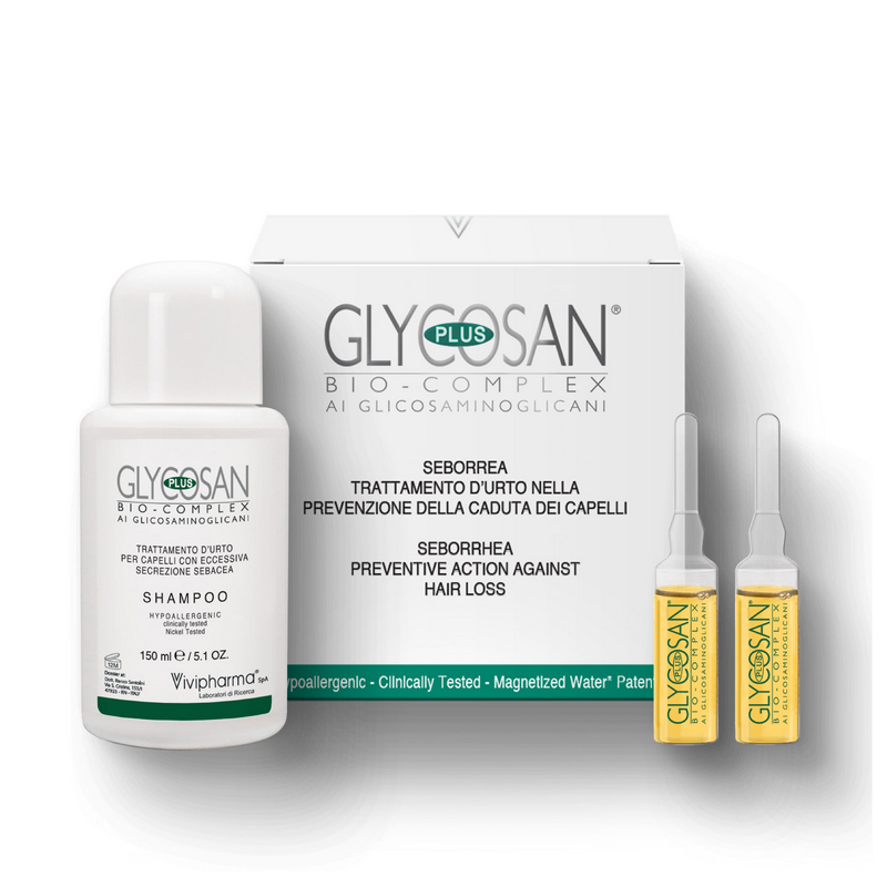 GLYCOSAN PLUS TRATTAMENTO SEBORREA 6 Fiale+Shampoo150mL