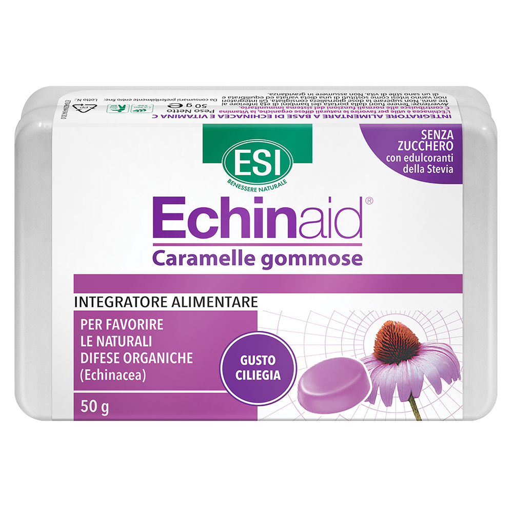 Esi Echinaid Caramelle Ciliegia utile per le difese immunitarie 50g Esi Echinaid Caramelle Ciliegia utile per le difese immunitarie 50g