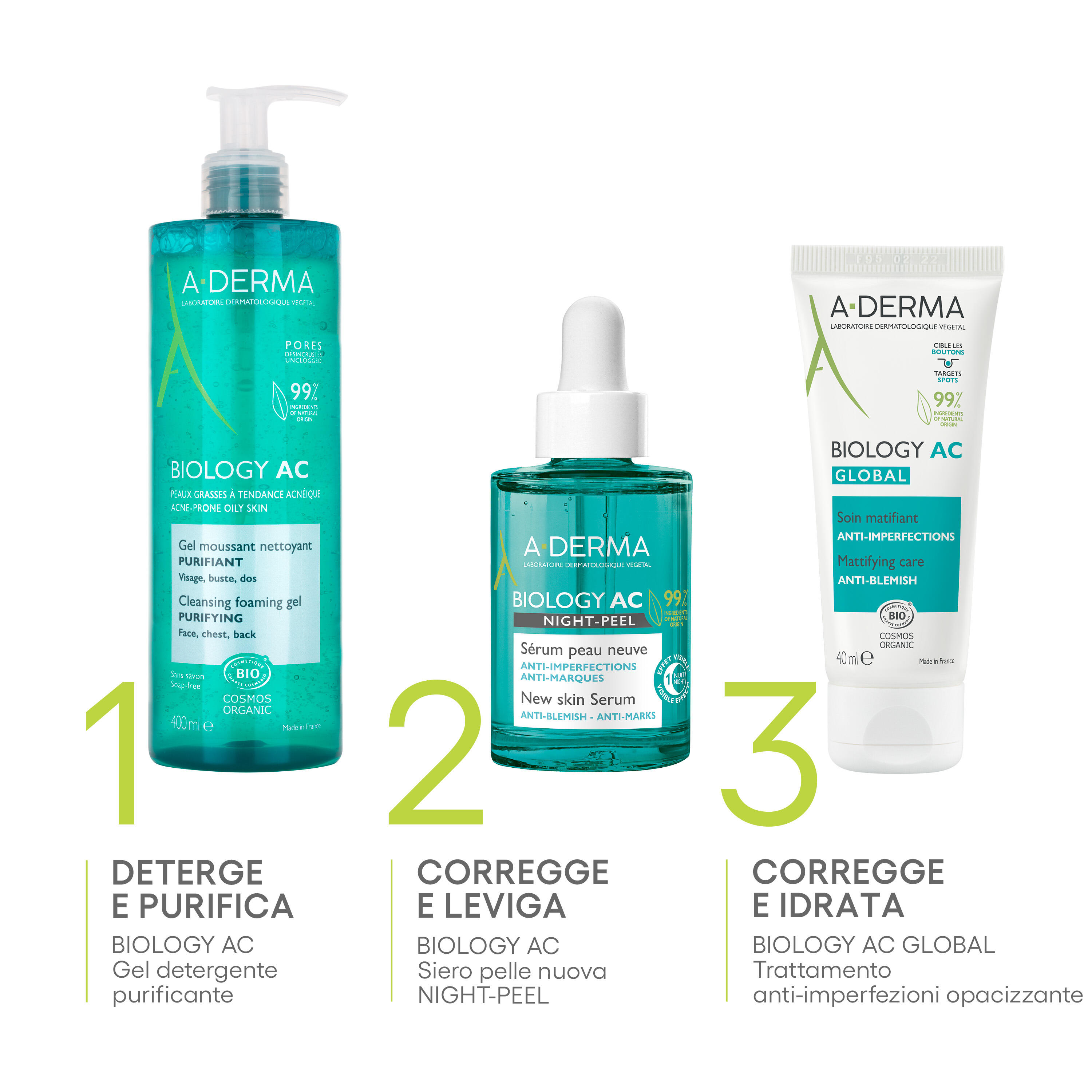 A-Derma Biology AC - Siero Pelle Nuova Night Peel 30 ml