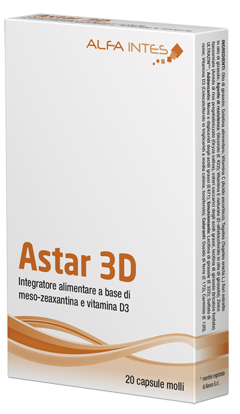 Astar 3D Integratore per gli occhi in capsule molli 20cps 