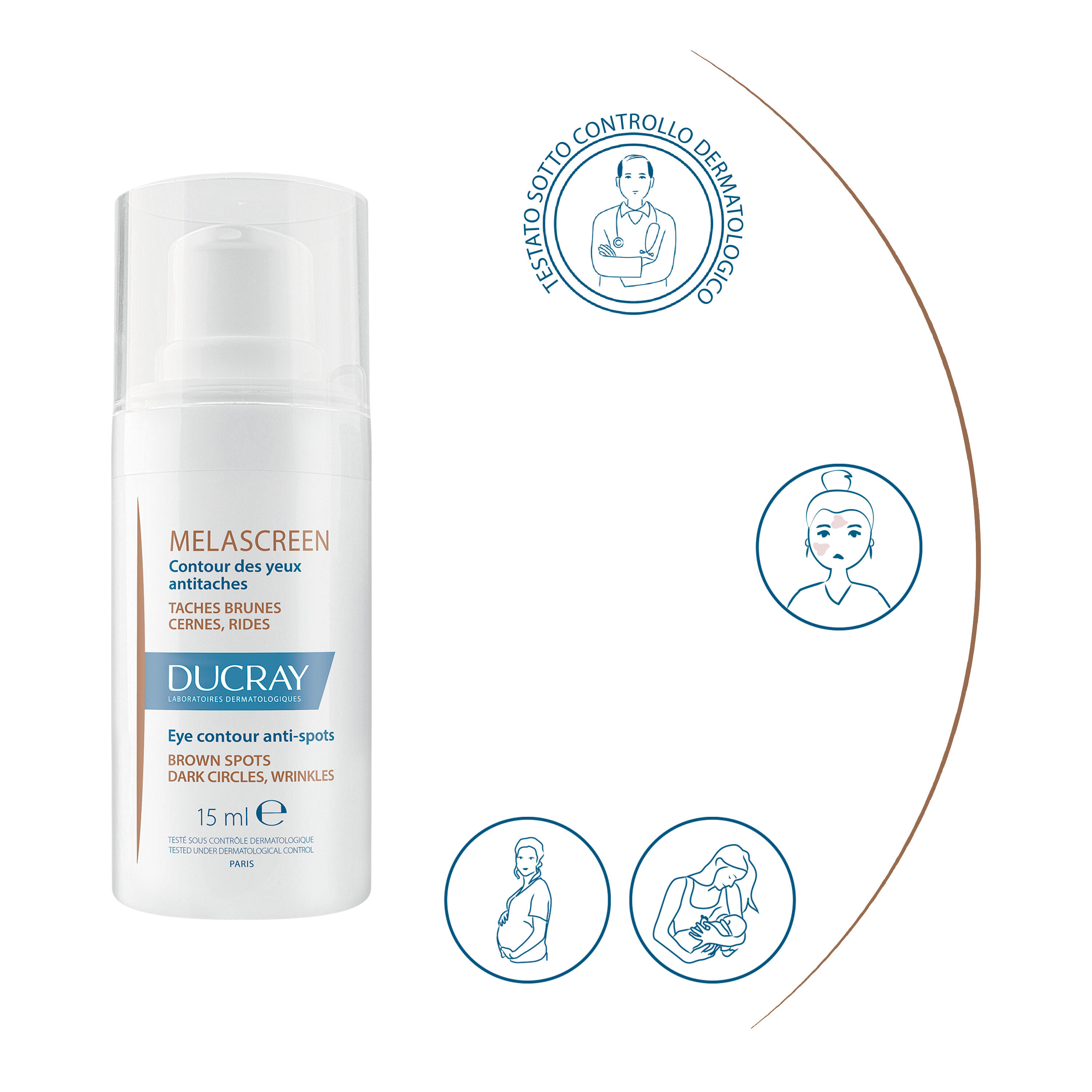Ducray Melascreen - Contorno Occhi Anti-Macchie 15 ml