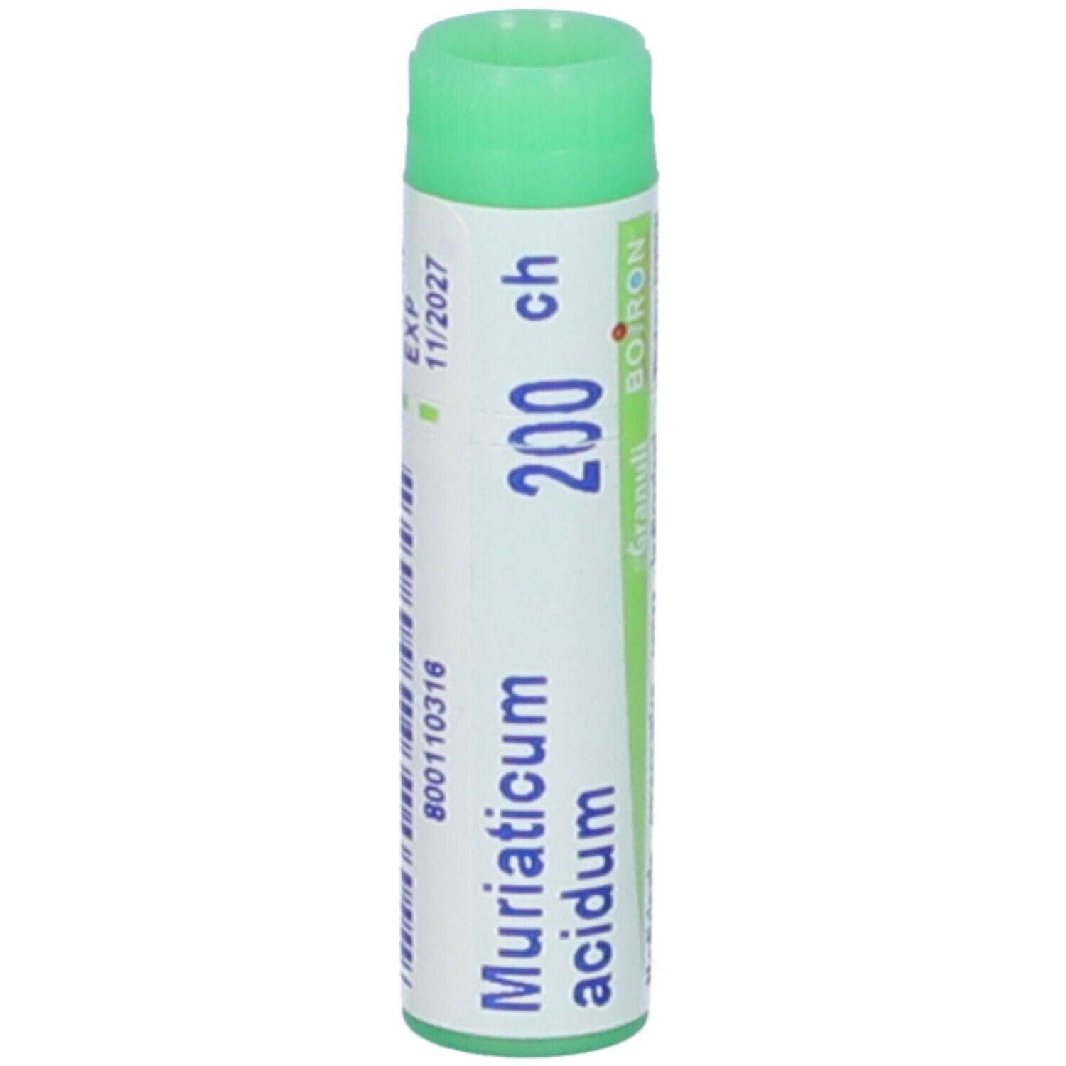 Boiron Muriaticum Acidum 200CH Globuli Omeopatici Tubo