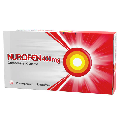 NUROFEN 400MG 12 CPR ibuprofene funzione antinfiammatoria e antidolorifica contro febbre, mal di testa,  dolori muscolari e articolari
