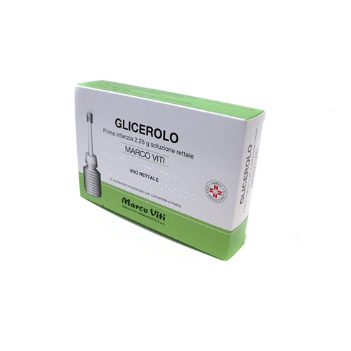 Glicerolo Marco Viti Prima Infanzia 2,25g Soluzione Rettale 6 Contenitori Monodose con Camomilla e Malva Glicerolo Marco Viti Prima Infanzia 2,25g Soluzione Rettale 6 Contenitori Monodose con Camomilla e Malva