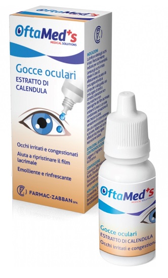 Oftamed's Gocce Oculari Estratto Di Calendula Occhi Sensibili Esposizione Solare 100 ml