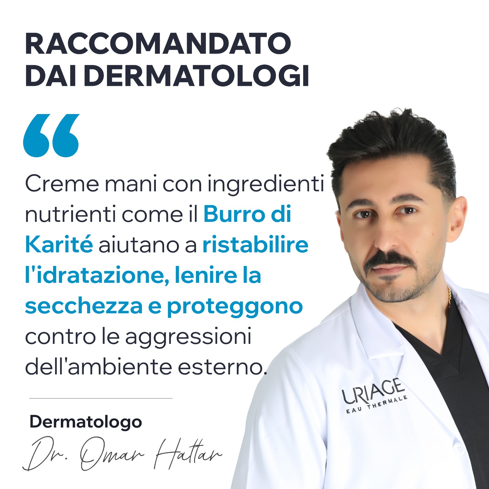 Uriage Eau Thermale - Crema Idratante Protettiva Mani 50 ml
