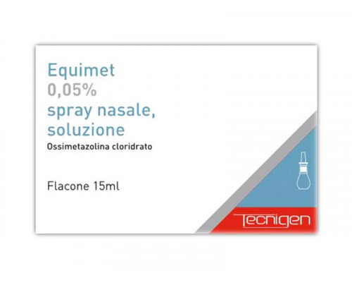 Equimet Spray Nasale - 0,05% di Ossimetazolina Cloridrato - flacone da 15 ml Equimet Spray Nasale - 0,05% di Ossimetazolina Cloridrato - flacone da 15 ml