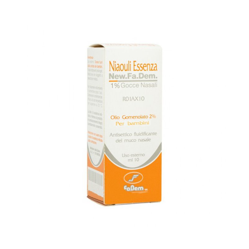 New Fa Dem Gomenolato Niaouli Essenza 1% Gocce Nasali 10 Ml