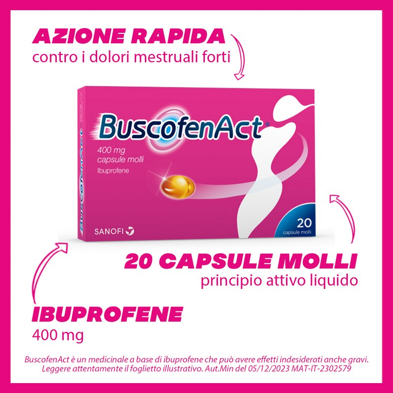 BUSCOFENACT 20 capsule 400MG BUSCOFENACT 20 capsule 400MG