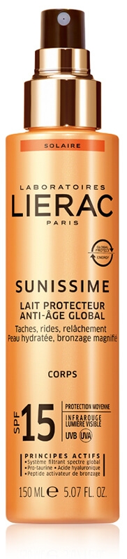Lierac Sunissime Latte Corpo Solare protettivo SPF 15 150mL