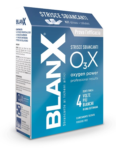 BLANX KIT STRISCE SBIANCANTI O₃X + collutorio 14 pezzi