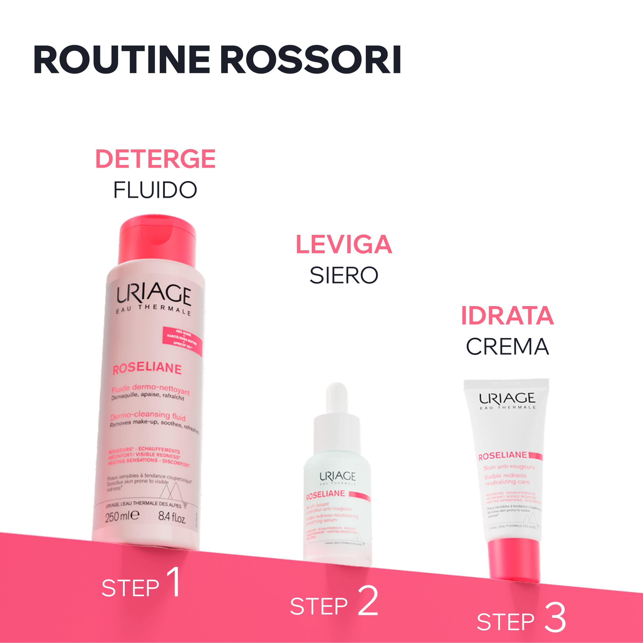 Uriage - Roseliane - Crema Anti-Rossori Viso Lenitiva E Idratante 40 ml
