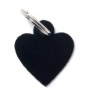 MY FAMILY MEDAGLIETTA CUORE (S) ALLUMINIO NERO (REF. MFB35)