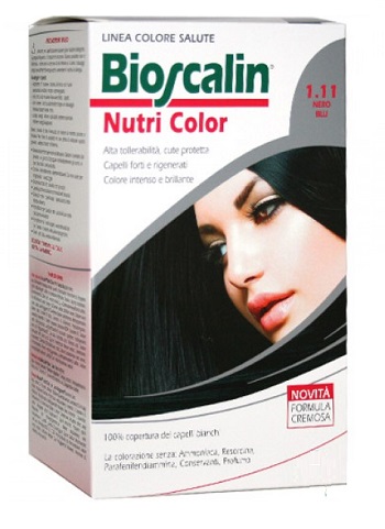 Bioscalin Nutri Color 1.11 Nero Blu Trattamento Colorante Bioscalin Nutri Color 1.11 Nero Blu Trattamento Colorante