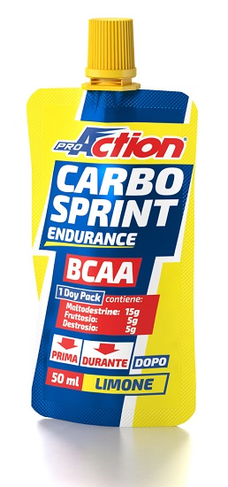ProAction Carbo Sprint BCAA Gusto Limone Integratore 50 ml  ProAction Carbo Sprint BCAA Gusto Limone Integratore 50 ml