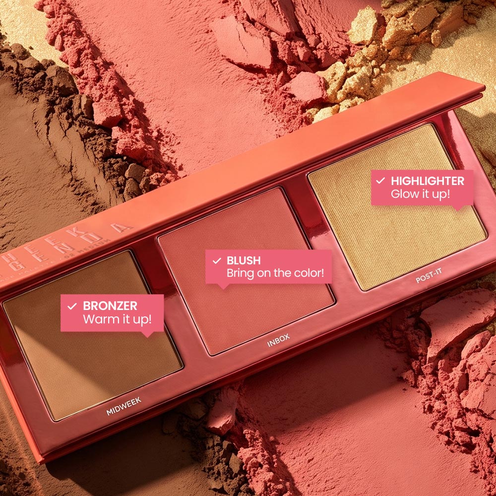Mia Make Up Cheek Agenda - Palette 3 In 1 Viso N.02 Medium