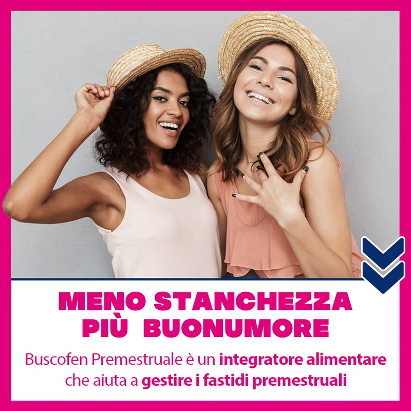 Buscofen Premestruale Integratore Alimentare - a Base Di Magnesio, Vitamina B6, Vitamina E e Calcio, per i Giorni Prima Del Ciclo 15 Compresse Effervescenti Buscofen Premestruale Integratore Alimentare - a Base Di Magnesio, Vitamina B6, Vitamina E e Calcio, per i Giorni Prima Del Ciclo 15 Compresse Effervescenti