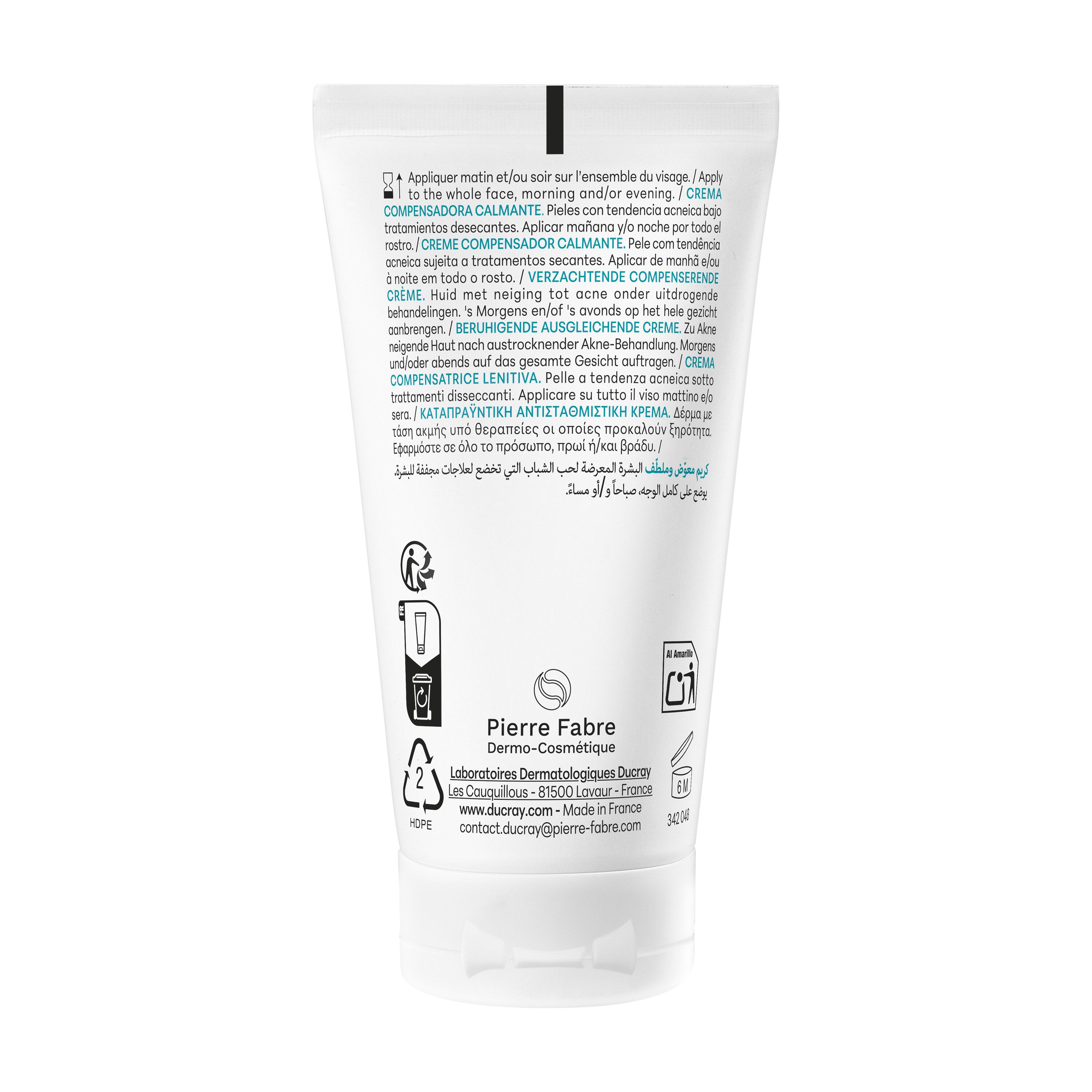 Ducray Keracnyl Repair - Crema Compensatrice Lenitiva Per Pelle Acneica 50 ml