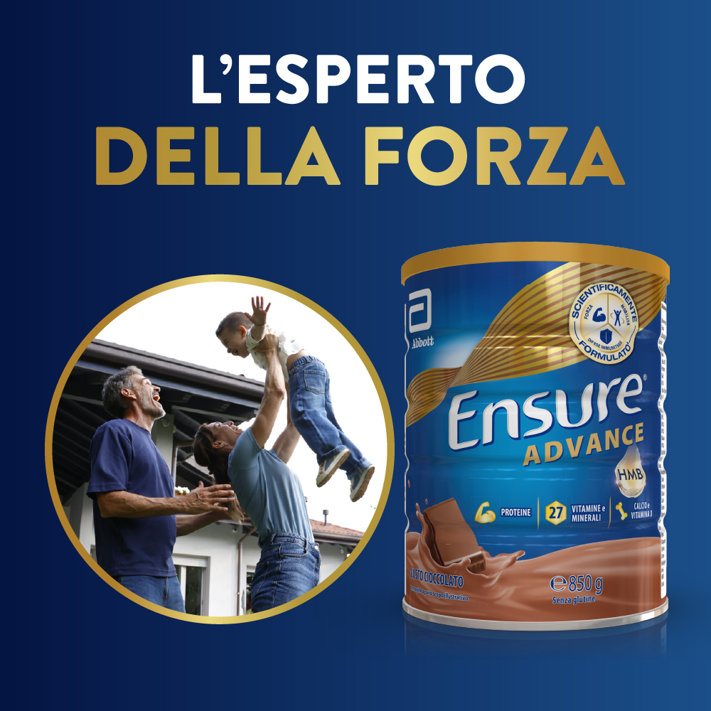 Ensure® Advance Integratore in polvere forza & energia 850g Cioccolato