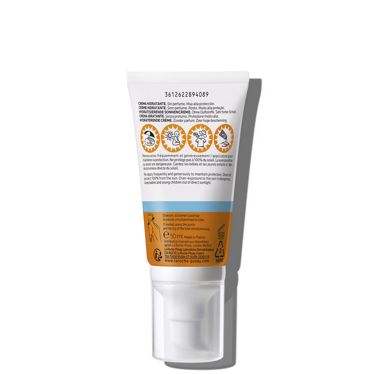 La Roche-Posay Anthelios UVMUNE 400 Crema Idratante Senza Profumo SPF 50+ 50ml. Protezione solare idratante.