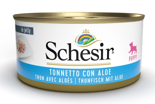 SCHESIR DOG PUP TONN/ALOE 150G