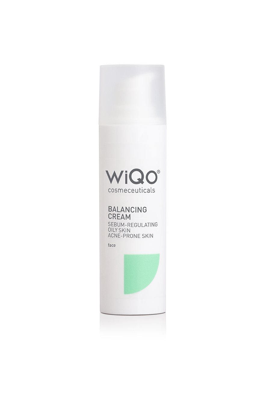 Crema viso equilibrante sebo-regolatrice per pelli grasse e con tendenza acneica WiQo