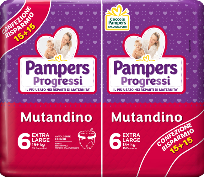 PAMPERS PROGRESSI MUT XL 30PZ PAMPERS PROGRESSI MUT XL 30PZ