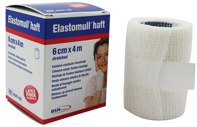 BENDA ELASTICA AUTOADESIVA ELASTOMULL HAFT BLU 6X400CM