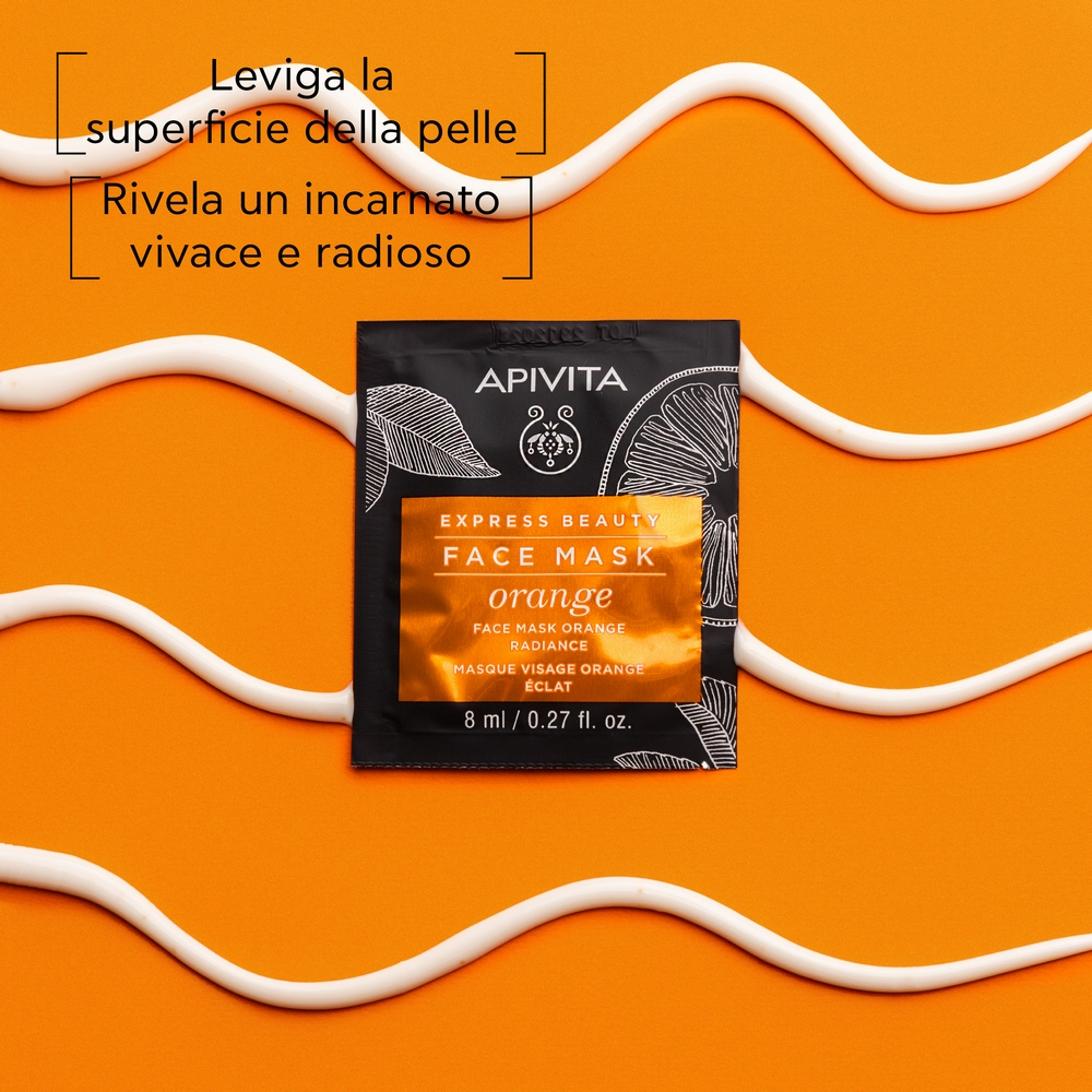 APIVITA Express Beauty Maschera Viso all'Arancia Illuminante 2X8ML APIVITA Express Beauty Maschera Viso all'Arancia Illuminante 2X8ML
