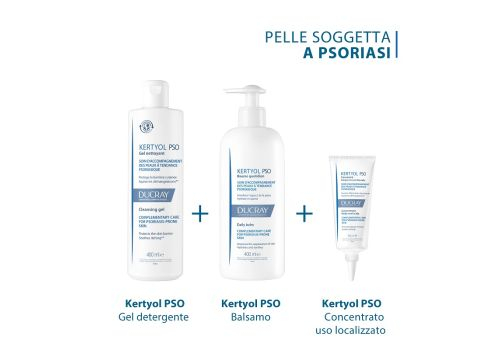 Ducray Kertyol PSO Shampoo Trattante Riequilibrante, Trattamento dermocosmetico coadiuvante, Lenisce il prurito, Cuoio capelluto soggetto a psoriasi, 125 ml